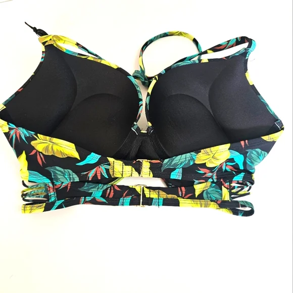 Victoria's Secret Archives Bombshell Pushup Longline Bikini Top Sz 36D NWT - Picture 7 of 10